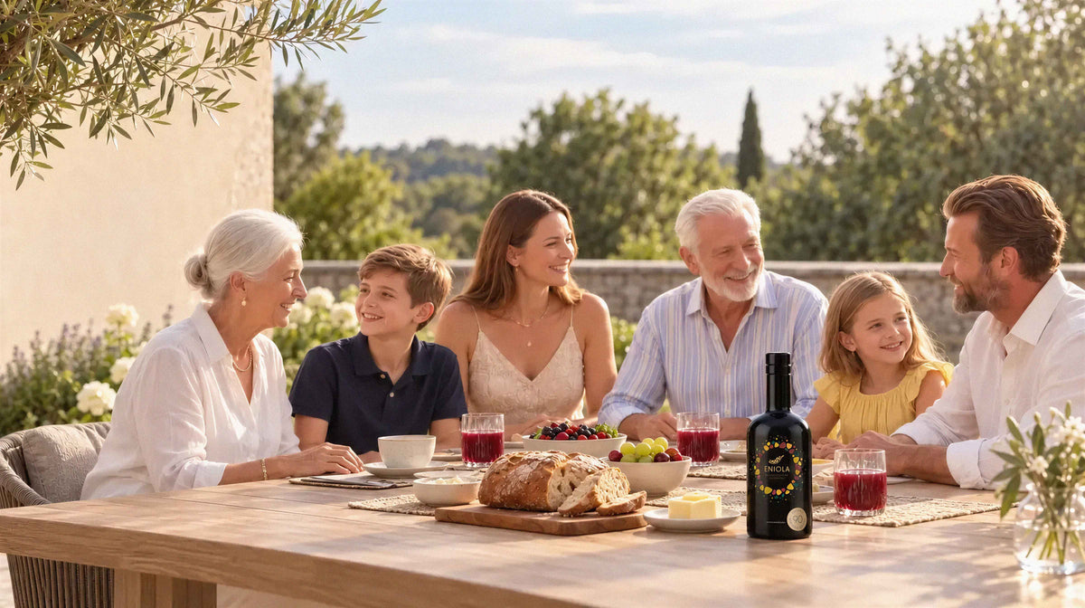 Familie beim Frühstück